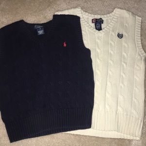 Two Boys Sweater Vests - Size 6 - EUC